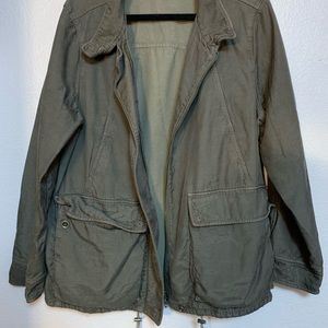 Eileen Fisher zip up cargo jacket